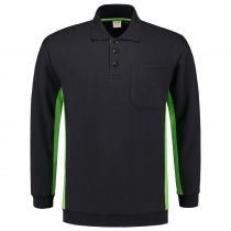 Tricorp Workwear Polo-Neck Genser Med Brystlomme 302001, Navy/Lime, 1 stk.