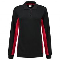 Tricorp Workwear Kvinner Bi-Color Polo-Neck Genser 302002, Svart/Rød, 1 Stykke, SUT-302002BlackRed