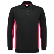 Tricorp Workwear Bi-Color Polo-Neck Genser 302003, Svart/Rød, 1 Stykke, SUT-302003BlackRed