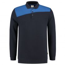 Tricorp Workwear Bicolor Polo-Neck Genser Kontrastsømmer 302004, Navy/Royal Blue, 1 stk.