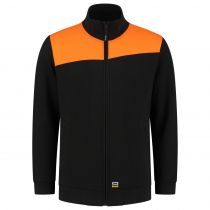 Tricorp Workwear Sweatjakke Bicolor Sømmer 302014, Svart/Oransje, 1 Stykke, SUT-302014BlackOrange