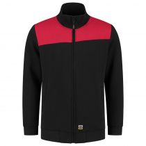 Tricorp Workwear Sweatjakke Bicolor Sømmer 302014, Svart/Rød, 1 Stykke, SUT-302014BlackRed