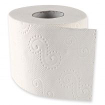 Hygo Clean 3-lags cellulose Liten toalettpapirrull, hvit, 12 x 8 rull