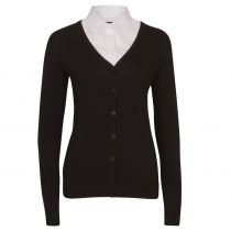 Tracker 3088 Lady Pima Cotton Cardigan, Sort, 1 stk, STK-308804