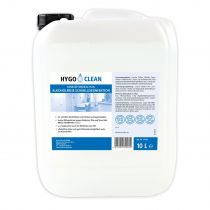 Hygo Clean Ikke-alkoholisk hurtig desinfiserende overflaterens, gjennomsiktig, 1 x 10 L, SFM-31569