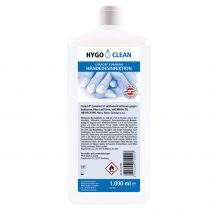 Hygo Clean alkoholholdig hånddesinfeksjonsrens, gjennomsiktig, 10 x 1 L