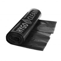 Hygo Clean 120L Premium LDPE avfallsposerull, svart, 4 x 25 deler
