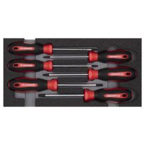 Gedore Red Line, R22150015, 6-stk skrutrekkersett TX 2/6 Ct-modul, 1 sett