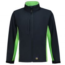 Tricorp Workwear Bi-Color Softshell 402002, Navy/Lime, 1 stk.