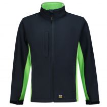 Tricorp Workwear Bi-Color Softshell 402002, Marineblå/Lime, 1 Stykke, SUT-402002NavyLime