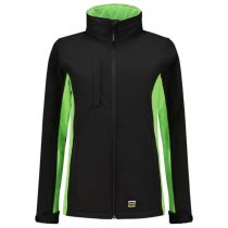 Tricorp Workwear Women Bi-Color Softshell 402008, svart/lime, 1 stk.