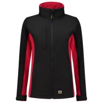 Tricorp Workwear Kvinner Bi-Color Softshell 402008, Svart/Rød, 1 Stykke, SUT-402008BlackRed