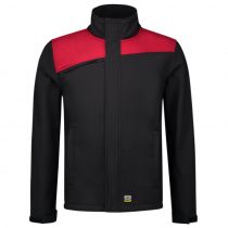 Tricorp Workwear Softshell Bicolor Kontrasterende Sømmer 402021, Svart/Rød, 1 Stykke, SUT-402021BlackRed