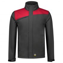 Tricorp Workwear Softshell Bicolor Kontrasterende Sømmer 402021, Mørk Grå/Rød, 1 Stykke, SUT-402021DarkgreyRed