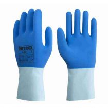 Nitrex 440 Latex Heavy Duty Kjemikaliebestandige hansker, blå, 6 x 10 par