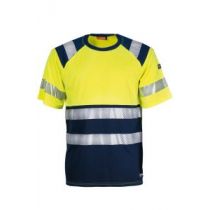 Tranemo 50818994 Flammehemmende T-skjorte, gul/marine, 1 stk.