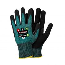 Gloves Pro Thin Level C Kuttbestandige hansker, svart/blå, 12 par