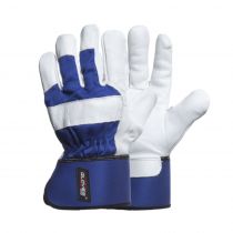 Gloves Pro Classic arbeidshansker, blå/hvite, 12 par, SGP-5722