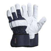 Gloves Pro Navy arbeidshansker, blå/hvite, 12 par, SGP-5736