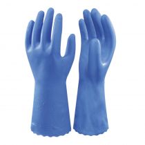 Showa Uforede oljebestandige hansker, blå, 12 par