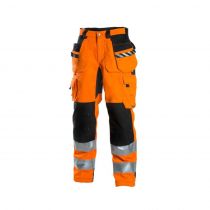 Dimex 6015 Craftmans-bukse, oransje/svart/mørkegrå, 1 stk.
