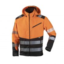 Dimex 6099R Safety Softshell-jakke, oransje/svart, 1 stk