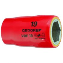 Gedore Blue Line, VDE 19 19, VDE-sokkel, 1/2 tomme, 19 mm, 1 sett, SGD-6123320