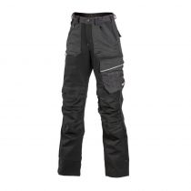 Dimex 6143 Superstretch-bukser for kvinner med knebeskyttere, svart, 1 stk.
