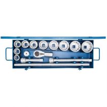 Gedore Blue Line, D 21 EMU-10, 15-stk UD Profile Sokkelsett 1 tommer, 36-80 mm, 1 sett, SGD-6181600