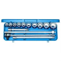 Gedore Blue Line, D 32 EMU-2, 14-stk UD profilsokkelsett 3/4 tommer, 22-50 mm, 1 sett, SGD-6280420