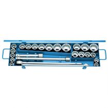 Gedore Blue Line, D 32 EMAU-2, 25-stk UD Profile Sokkelsett 3/4 tommer, mm,+Tommer, 1 sett, SGD-6281310