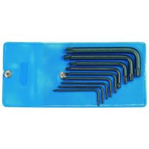 Gedore Blue Line, 43 TX-09, 9-stk skrutrekkersett med kranksokkel, Torx T7-T40, 1 sett, SGD-6360960