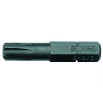 Gedore Blue Line, 686 5 S-010, skrutrekkerbit 1/4 tommer Ribe M5, verdipakke, 1 stk., SGD-6540780