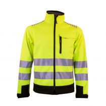 Tracker 7083 Hi-Vis Softshell-jakke, Visibility Yellow, 1 stk, STK-708337