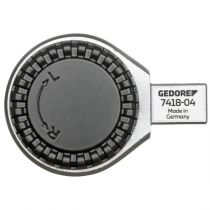 Gedore Blue Line, 7418-02, rektangulært vendbart skrallehode 1/2 tomme Se 14x18, 1 stk., SGD-7687580