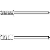 Arvid Nilsson BLIND NAGLE SE M.GRIP BL.NAGLE-AL/ST 4X10 (1,5-6,5), 500 Stykker