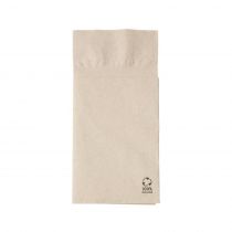 Grønn boks DSE02803 2-lags rPapir 10 x 19,5 cm bestikkservietter, naturlig, 1000 stk.