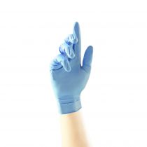 Unigloves GF001 forsterkede nitril antimikrobielle undersøkelseshansker, blå, 10 x 100 stykker