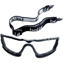 Bolle Safety KITFSCOB Cobra Lens Hybrid Kit Skum og stropp, svart/grå, 20 stykker