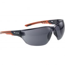 Bolle Safety + Smoke Lens Platinum Hard Coat og Anti-Fog Coating Vernebriller, svart/oransje, SBS-NESSPPSF