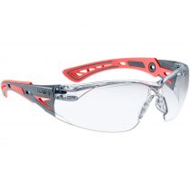 Bolle Safety RUSHPSPSIS Rush+ Clear Lens Små industribriller, grå/rosa, 10 stk.