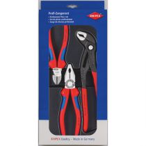 Knipex 002009V01 3-delers verktøysett, 1 stk, SKC-002009V01