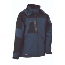 Cofra V101-0-06 Sweden Softshell-jakke, Navy/Nero, 1 stk., SCF-V101-0-06