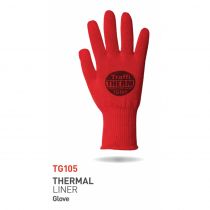 Traffi TG105 termiske foringshansker, røde, 10 x 20 par