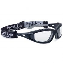 Bolle Safety Clear Lens Platinum Hard Coat og Anti-Dog Coating Vernebriller, svart/grå, stk., SBS-TRACPSI