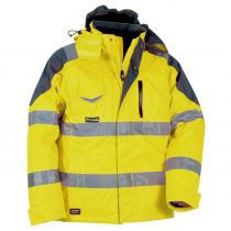 Cofra V017-0-00 Rescue HV polstret jakke, Giallo Fluo/Antrac, 1 stk.