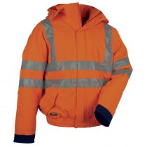 Cofra V075-0-02 Fluo polstret jakke, Arancio/Marine, 1 stk.