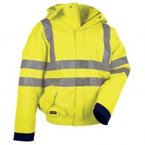 Cofra V075-0-03 Fluo polstret jakke, Giallo/Marine, 1 stk.