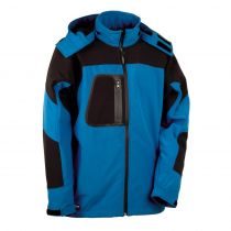 Cofra V101-0-02 Sweden Softshell-jakke, Royal/Nero, 1 stk.