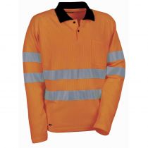 Cofra V111-3-01 Ny solpoloskjorte, Arancio Fluo, 1 stk.